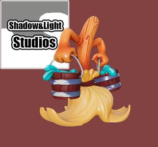 Magic Broom 3D Model | Disney Fantasy | Printable STL + Patreon