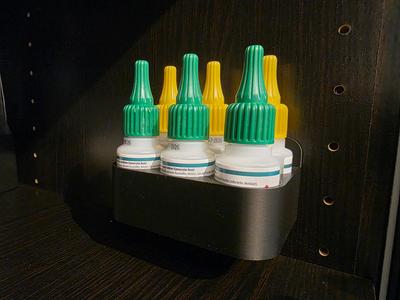Holder for 6 bottles of Silisto Super Glue C20