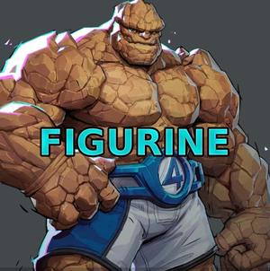 Ben Grimm Fantastic Four The thing Default Marvel Rivals Clothed Custom Figurine