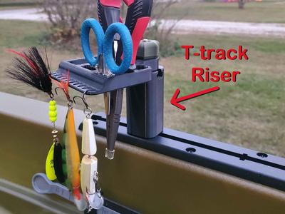 T-track risers for Kayak accessories