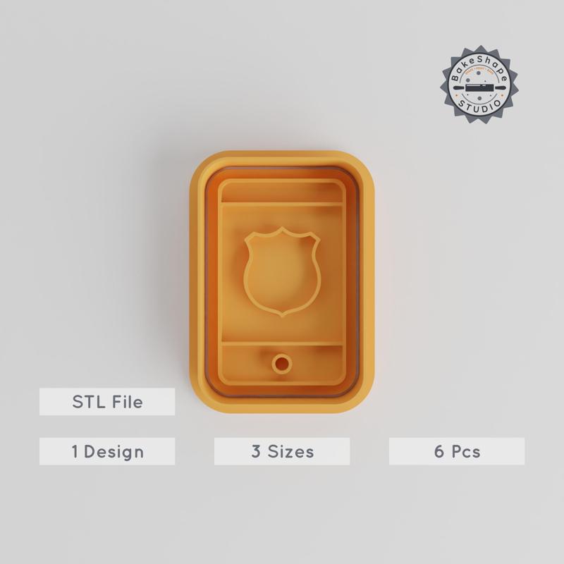 Shape Cutter & Stamp Set, Cookie & Fondant Tool, Education App, Classroom & Learning Resources, 6 Piece Kit, 3 Sizes