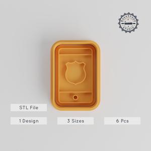 Shape Cutter & Stamp Set, Cookie & Fondant Tool, Education App, Classroom & Learning Resources, 6 Piece Kit, 3 Sizes