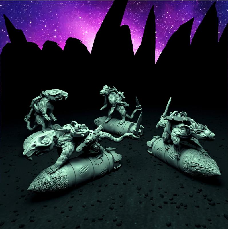 Giant/Dire rats riding a bomb!