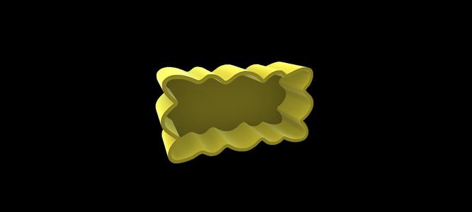 Exclamation Plaque Cookie Cutter