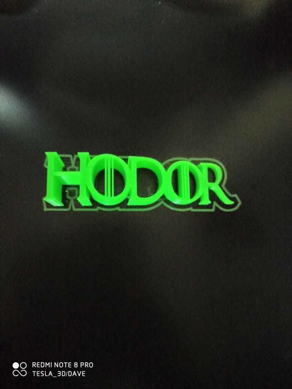 HODOR Door Stop (Inspired by Game of Thrones Text)
