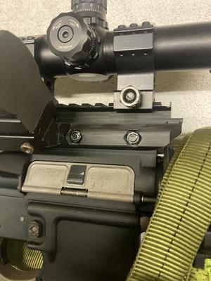 airsoft scope riser with 45 degre mount