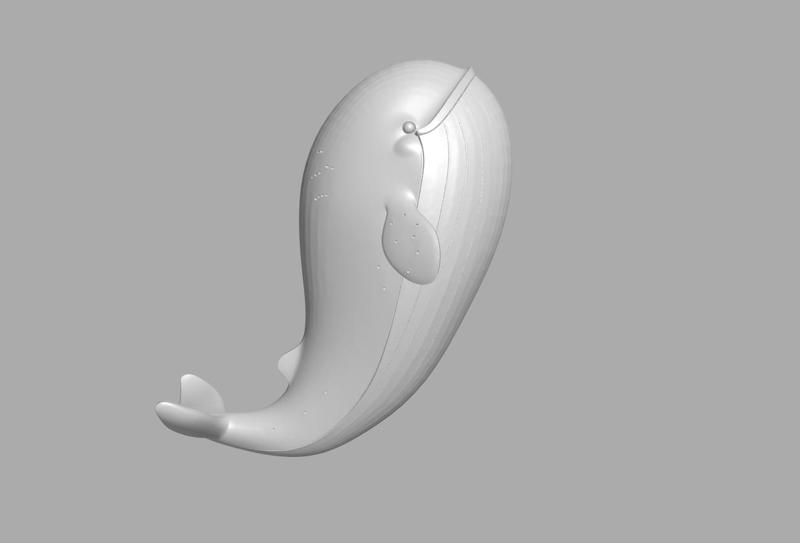 shark in 3d design