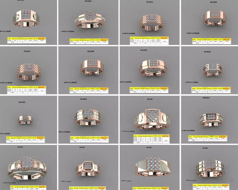 50 light weight men ring