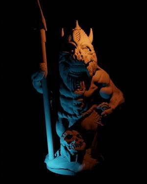 Dwarf Rook Berserk of StormLords clan_Chess