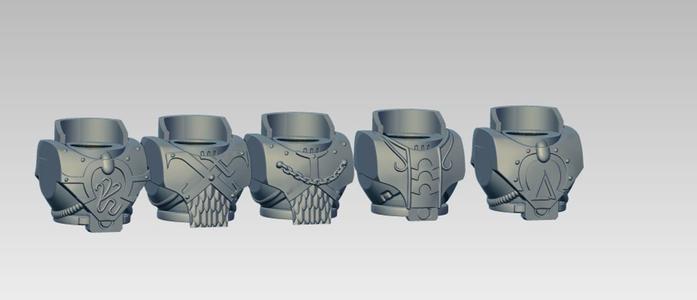 many head snake torsos