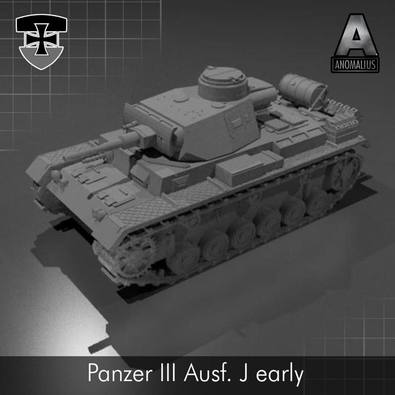 Panzer III Ausf. J early design