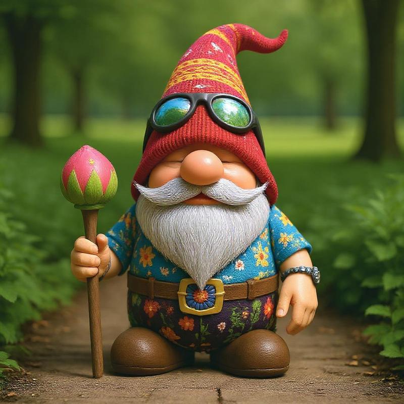 Hippie Garden Gnome