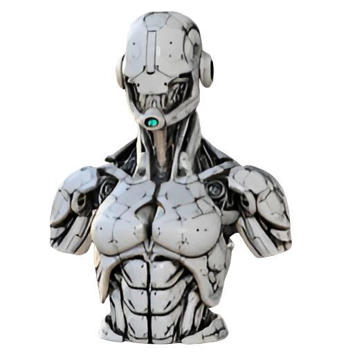 Futuristic Cyborg Torso