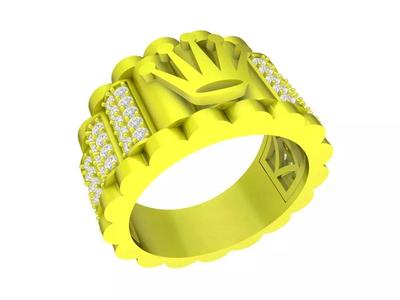 7331 luxury diamond crown watch women ring