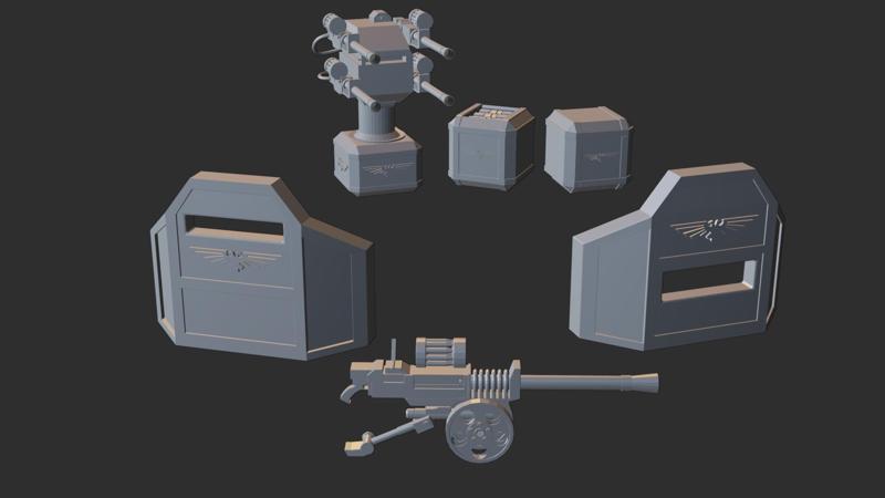 Imperium Autocannon and Barricades Fortification Pack