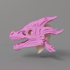 Dragon Skull Mask 3D Model STL