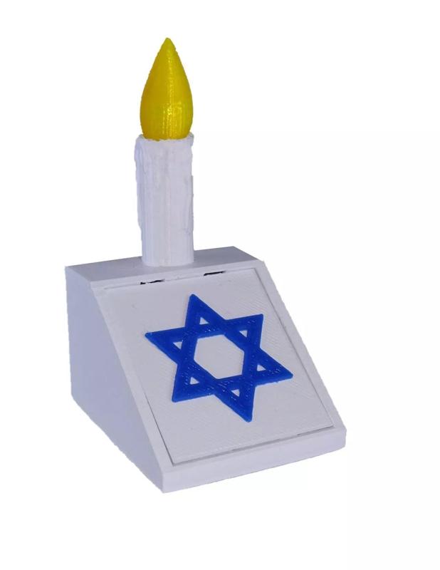 MEMORIAL CANDLE  JEWISH YAHRTZEIT LIGHT
