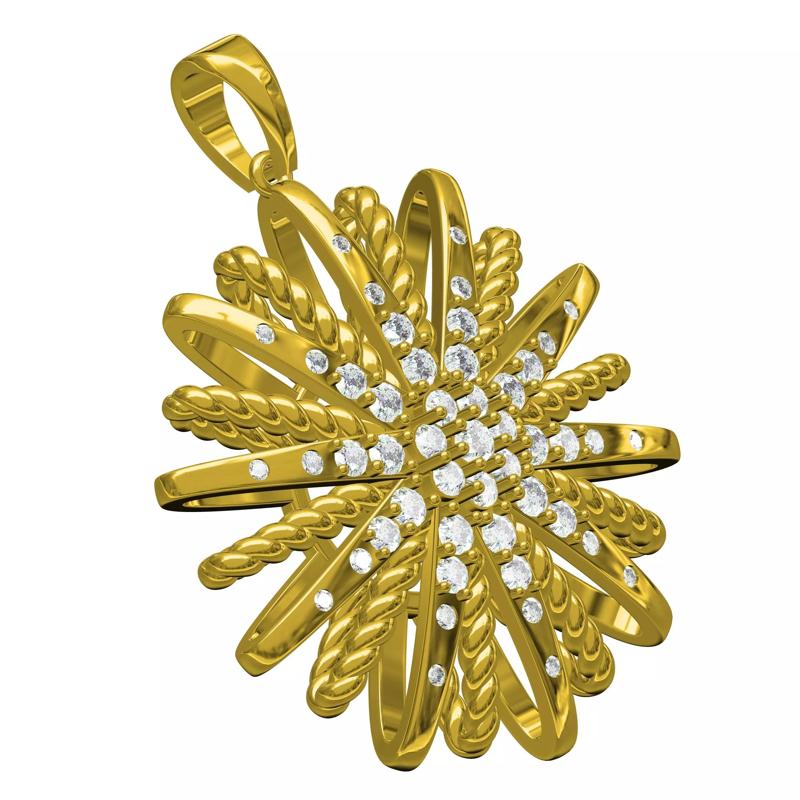 Antique Diamond Star Pendant