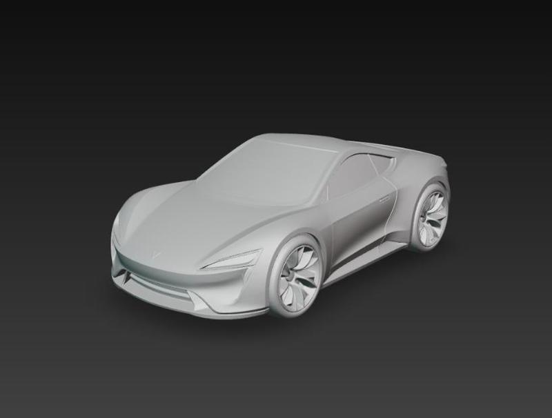 Futuristic Roadster – Modelo 3D de Auto Deportivo Futurista para Impresión 3D