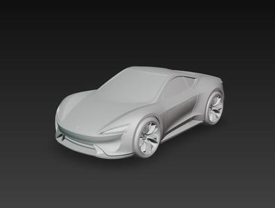 Futuristic Roadster – Modelo 3D de Auto Deportivo Futurista para Impresión 3D