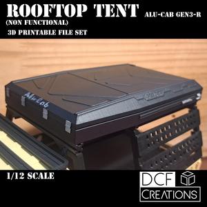 Scale Rooftop Tent (Alu-Cab Gen3-R) 1/12 Scale