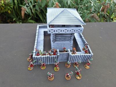 Watch / Frontier Tower with wall & gate, 28mm