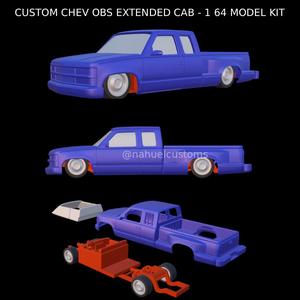 CUSTOM CHEV OBS EXTENDED CAB - 1 64 MODEL KIT