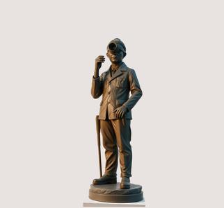 Surrealist Photographer Figure (for 3D Printing)