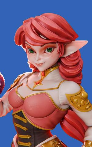 Elf alchemist 3d print model