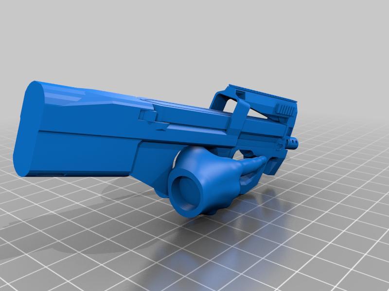 BJD Hand with magnet slot + P90