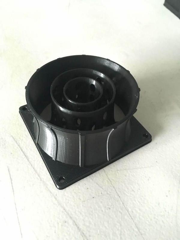 Nuclear cooling tower fan grill, 80mm