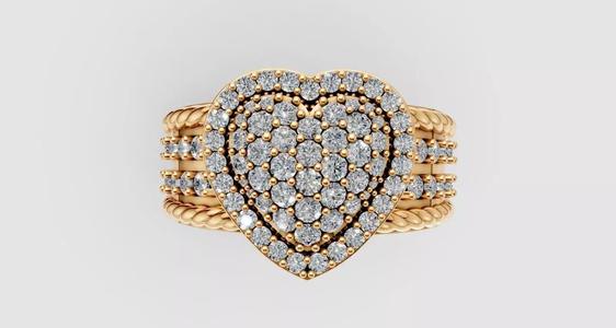 Heart Engagement Ring
