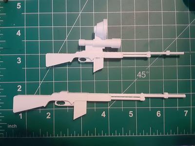 1/12-Scale Browning Automatic Rifle Scoped Omega Man-inspired