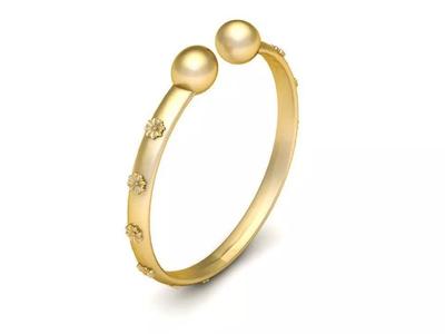 GOLDEN BALLS DESIGN RING 3D PRINTABLE MODEL