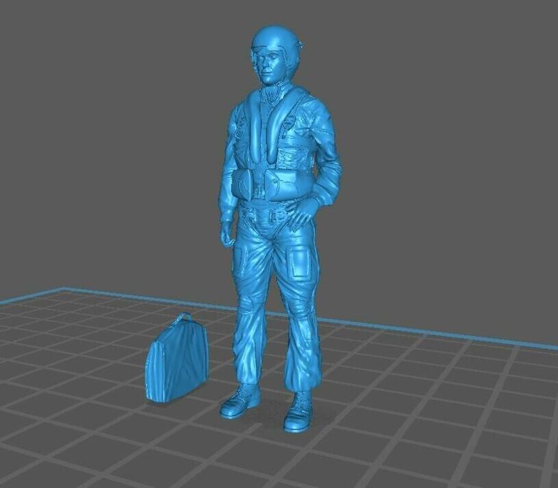 Argentinian Fighter pilot SkyHawk A4 ( 1982 - Falklands War). Scale 1/35