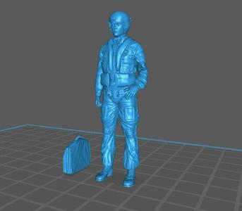 Argentinian Fighter pilot SkyHawk A4 ( 1982 - Falklands War). Scale 1/35