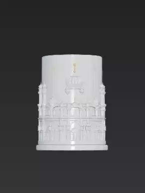 Sacred 3D Holder In Gurdwara Shape For Showpiece