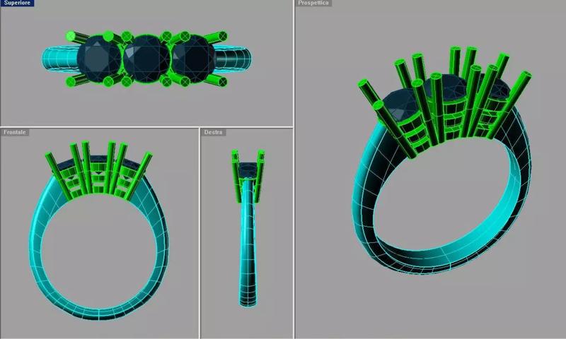 Fine Jewelry Women Trilogy trilogy classic TR57 3D print model