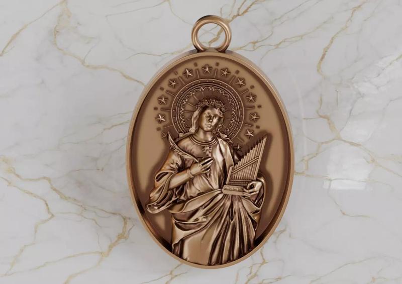 Saint  Cecilia Pendant