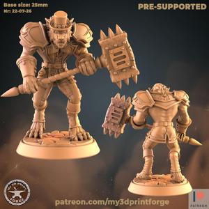 Werewolf Gentleman with Mace