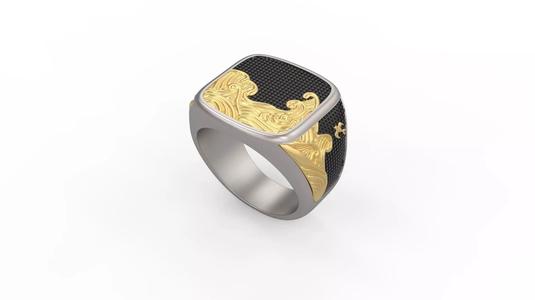 David Yurman Waves Signet Ring