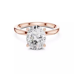 Flower Basket Set Oval Cut Diamond Engagement Ring 3DM STL Video