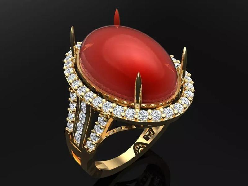 Gemstone Rings - Oval stone ring - Womens Rings