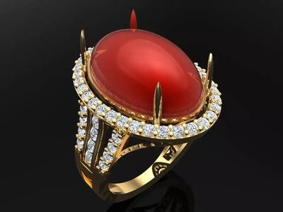 Gemstone Rings - Oval stone ring - Womens Rings