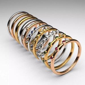 fashion thin rings with diamonds set of 10 pcs printable