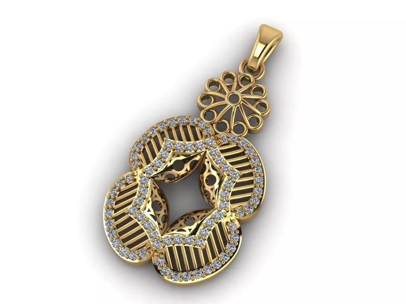 Women Pendant Ready STL 3DM Models Womens Necklace Lightweight