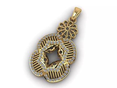 Women Pendant Ready STL 3DM Models Womens Necklace Lightweight