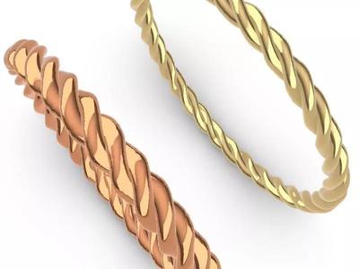 2 styles rope ring stl verified