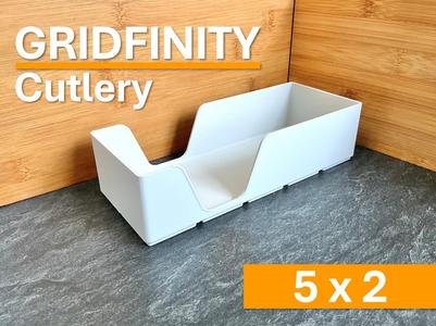 5x2 Gridfinity Besteck Organizer