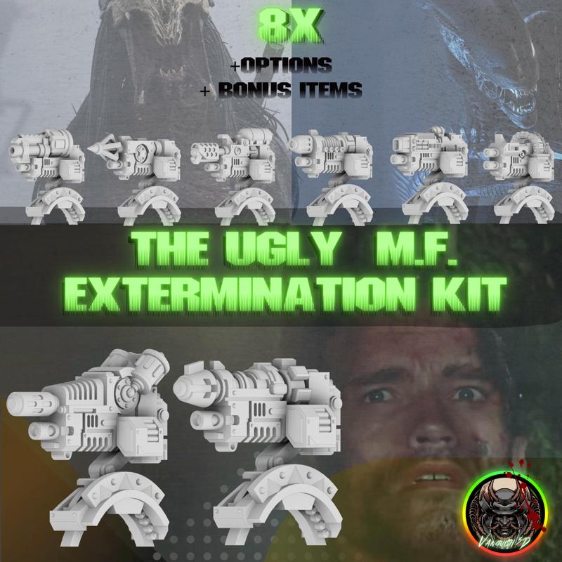 The Essential Ugly M.F Extermination Kit - Shoulder/ Pack Combi Weapons
